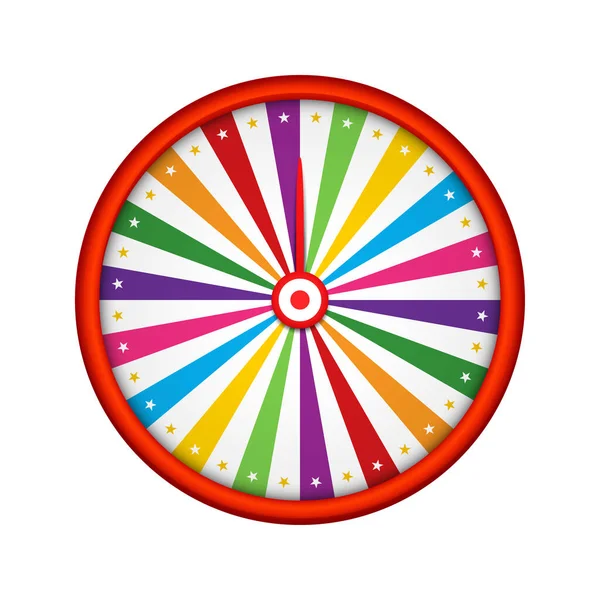 Fortune Wheel Isolated White Background — Διανυσματικό Αρχείο