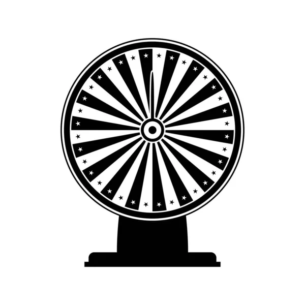 Fortune Wheel Isolated White Background — Stock Vector
