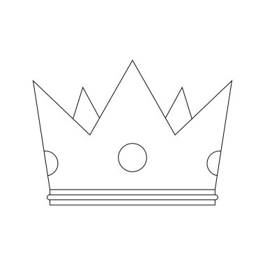 Coloring page with Crown for kids
