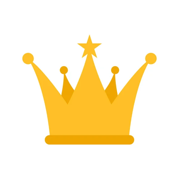 白い背景で隔離の王冠 — ストックベクタ