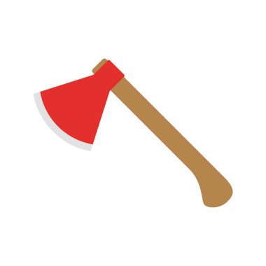 beyaz arkaplanda izole edilmiş balta