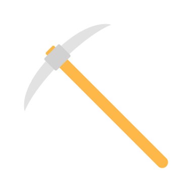 Kazma beyaz arkaplanda izole edildi