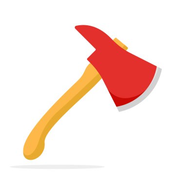 beyaz arkaplanda izole edilmiş balta