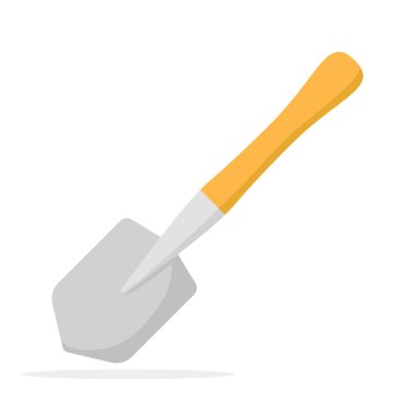 Kürek beyaz arkaplanda izole edildi