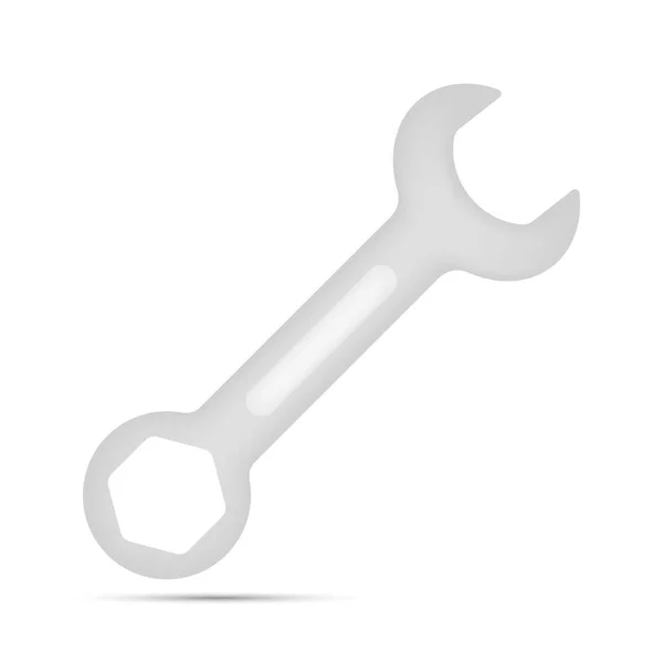 Spanner Aislado Sobre Fondo Blanco — Vector de stock