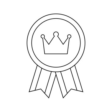Coloring page with Medal for kids
