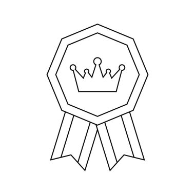 Coloring page with Medal for kids