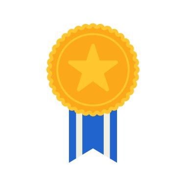 Beyaz arka plan üzerinde izole madalya