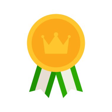 Beyaz arka plan üzerinde izole madalya