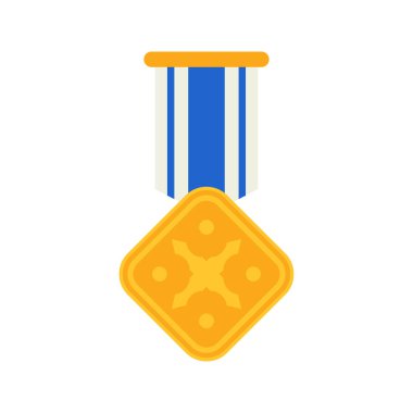 Beyaz arka plan üzerinde izole madalya