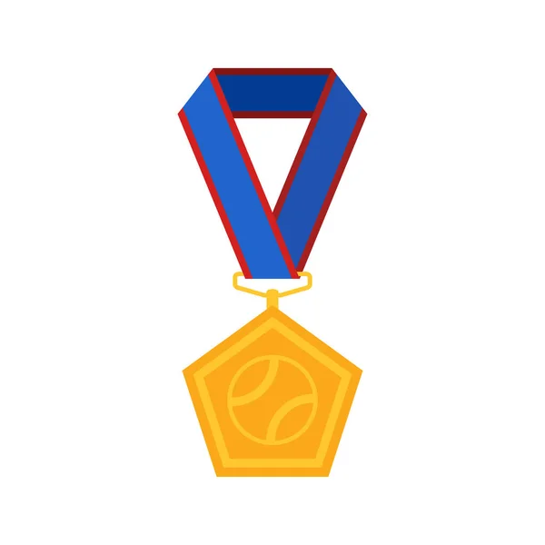 Медаль Ізольована Білому Тлі — стоковий вектор