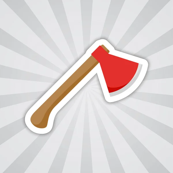 Note Sticker Axe Vector — Vetor de Stock