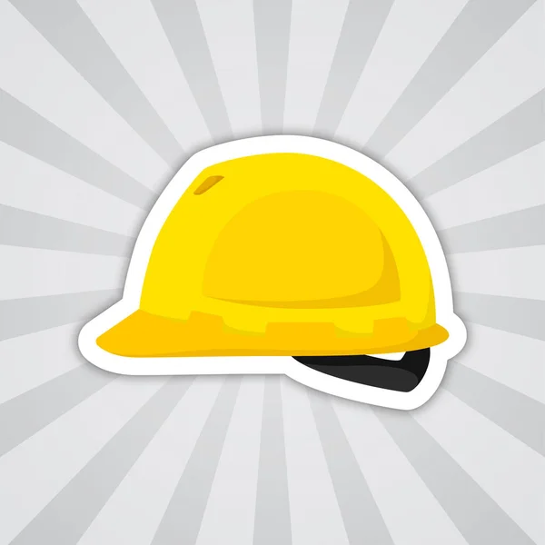 Note Sticker Safety Helmet Vector — Stok Vektör