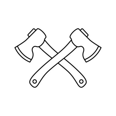 Coloring page with Axe for kids