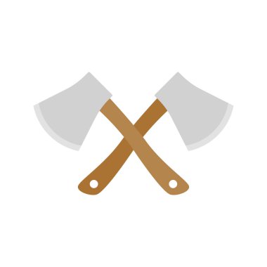 beyaz arkaplanda izole edilmiş balta