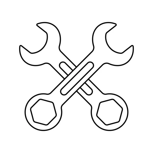 Coloring Page Spanner Kids — Image vectorielle