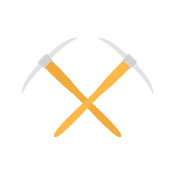 Pickaxe Aislado Sobre Fondo Blanco — Vector de stock