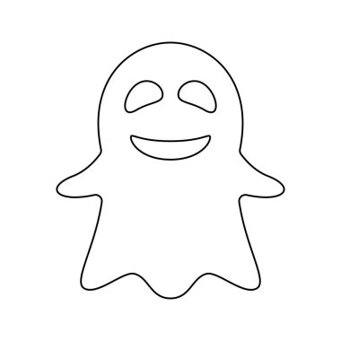 Coloring page with Whisper Ghost for kids