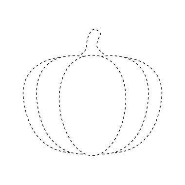 Çocuklar için kabak izleme çalışma tablosu