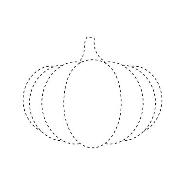 Çocuklar için kabak izleme çalışma tablosu