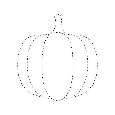 Çocuklar için kabak izleme çalışma tablosu