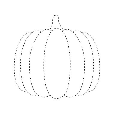 Çocuklar için kabak izleme çalışma tablosu