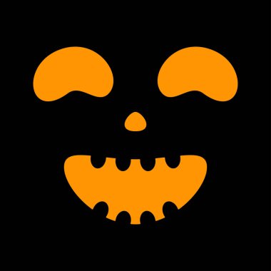 Halloween Pumpkin Face, Vector illustration