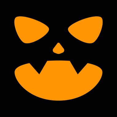 Halloween Pumpkin Face, Vector illustration