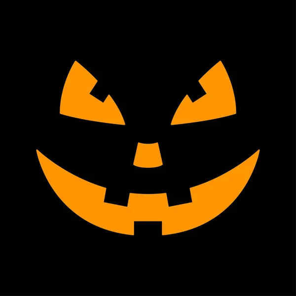 Halloween Pumpkin Face Vector Illustration - Stok Vektor