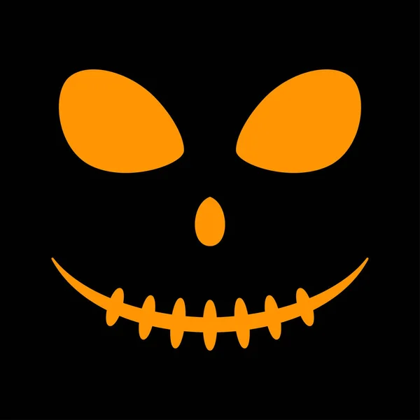 Halloween Pumpkin Face Vector Illustration — Vector de stock