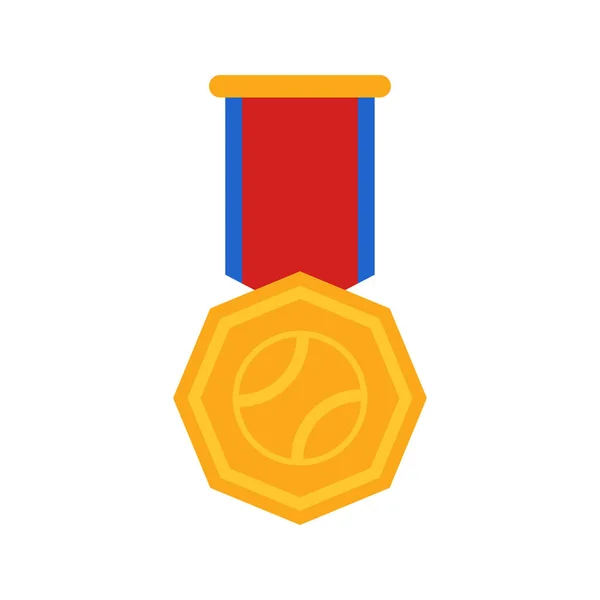 Χρυσό Μετάλλιο Κορδέλα Εικονογράφηση Διανύσματος — Διανυσματικό Αρχείο