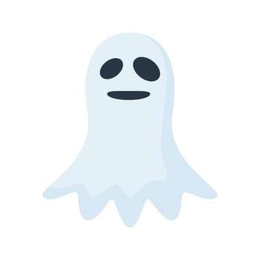 Note sticker with Ghost, vector