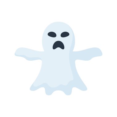 Note sticker with Ghost, vector