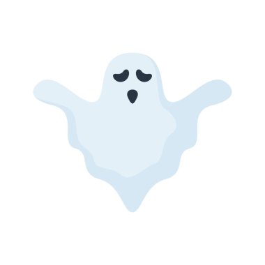 Note sticker with Ghost, vector