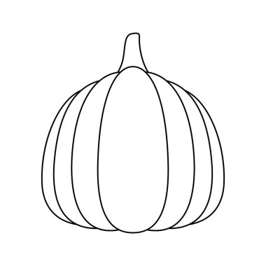 Çocuklar için Balkabağı ile boyama sayfası