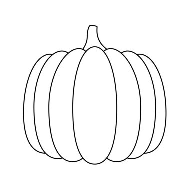 Çocuklar için Balkabağı ile boyama sayfası