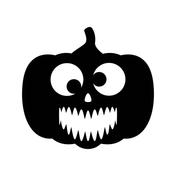 Calabaza Halloween Aislada Sobre Fondo Blanco — Vector de stock