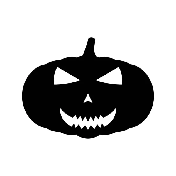 Labu Halloween Diisolasi Latar Belakang Putih - Stok Vektor