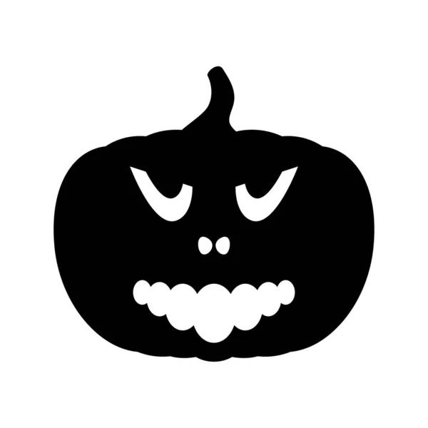 Halloween Pumpkin Isolated White Background — Stock Vector
