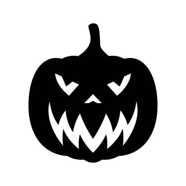 Labu Halloween Diisolasi Latar Belakang Putih - Stok Vektor