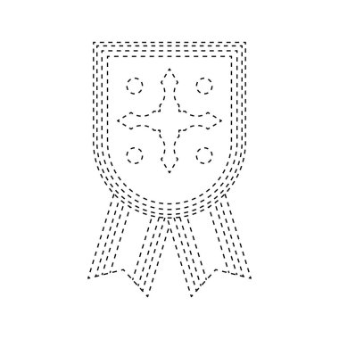 Medal tracing worksheet for kids