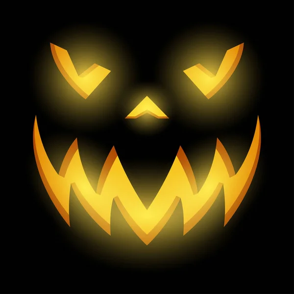 Halloween Pumpkin Face Vector Illustration — Archivo Imágenes Vectoriales