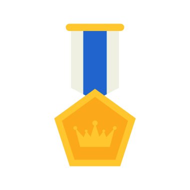 Beyaz arka plan üzerinde izole madalya