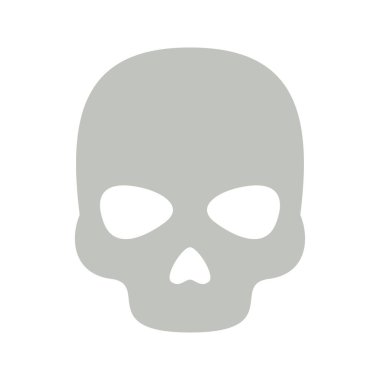 kafatası beyaz arkaplanda izole edildi