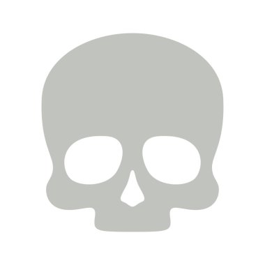 kafatası beyaz arkaplanda izole edildi