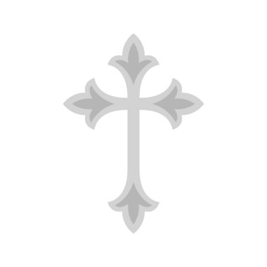Christian Cross isolated on white background