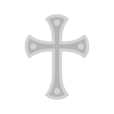 Christian Cross isolated on white background