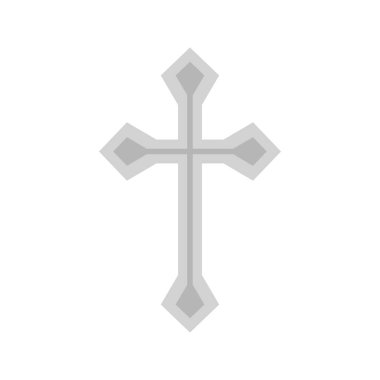 Christian Cross isolated on white background