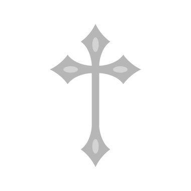 Christian Cross isolated on white background