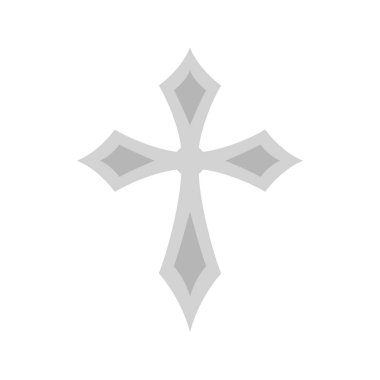 Christian Cross isolated on white background